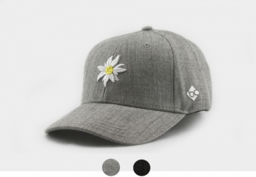 Edelweiß Curved Cap - grau